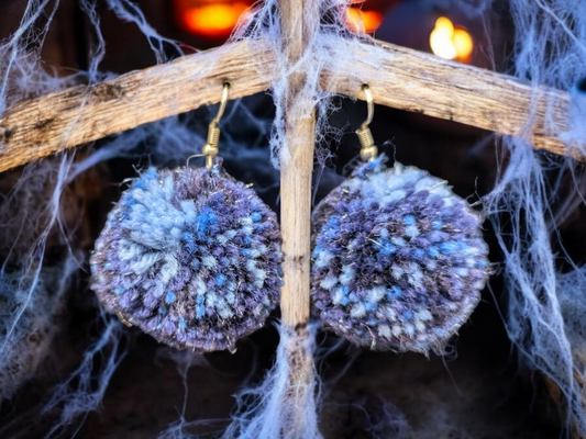 Pom Pom Earrings Spooky Edition