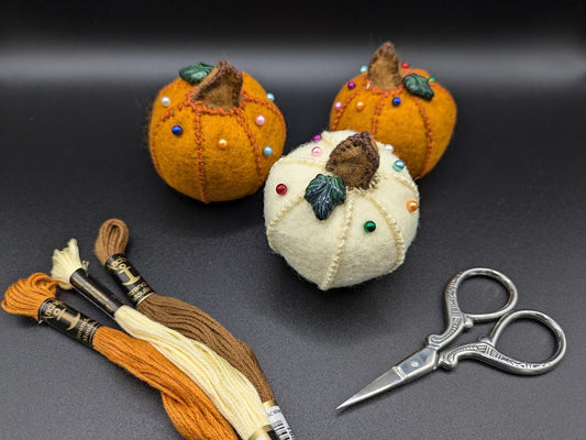 Pumpkin Pin Cushions